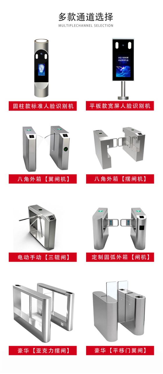 动态人脸识别摆闸通道