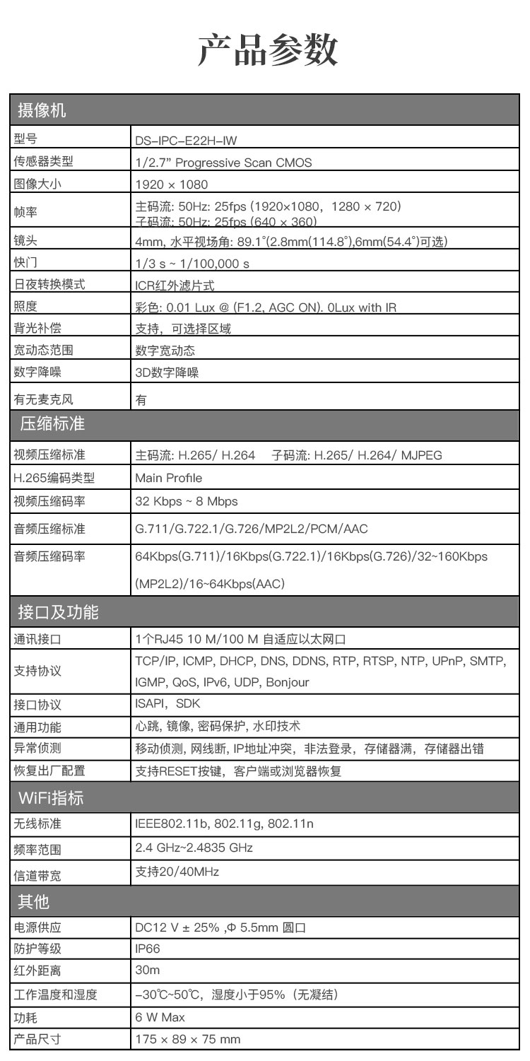 智能筒型网络摄像机